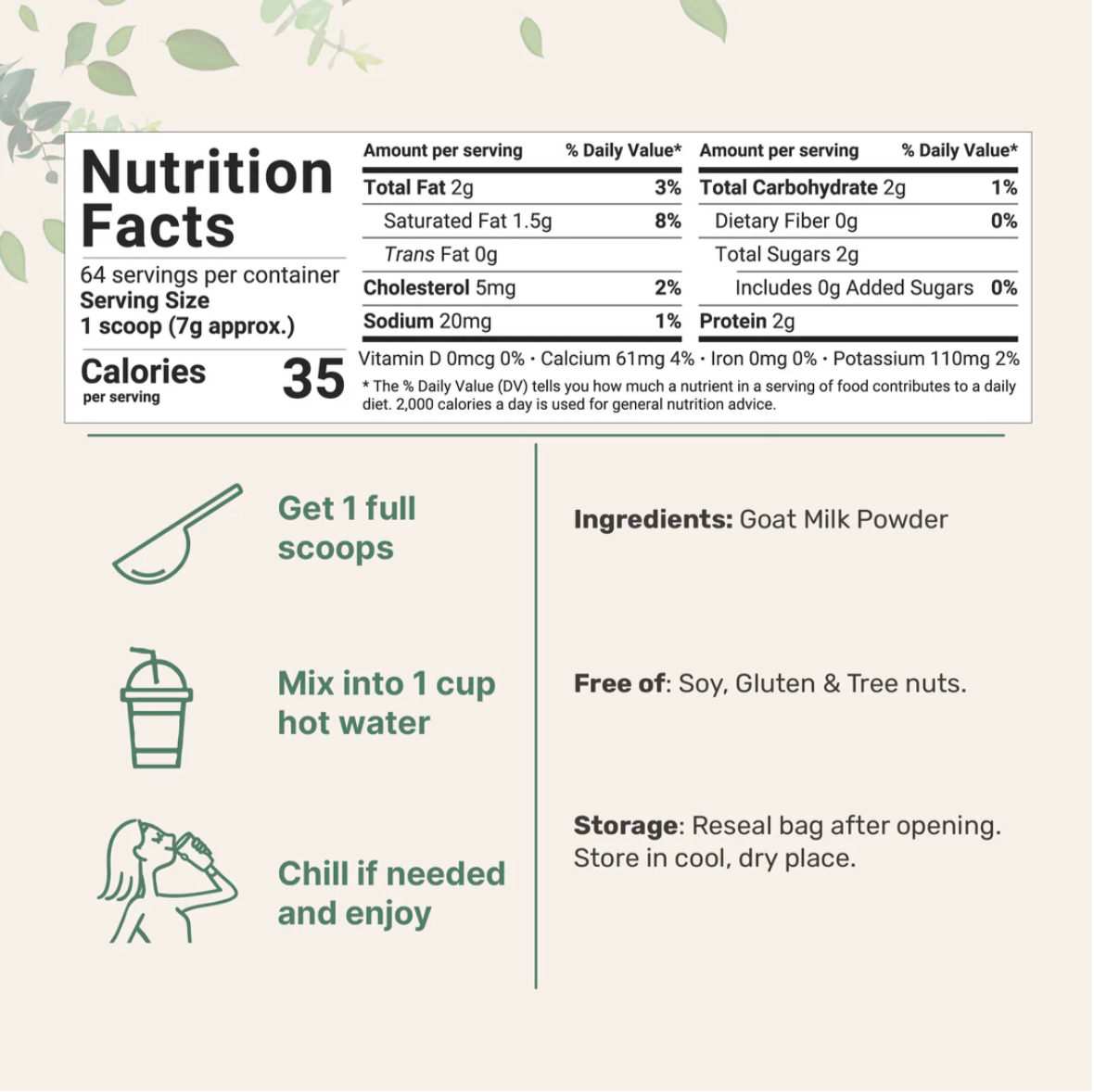 Premium Goat Milk Powder